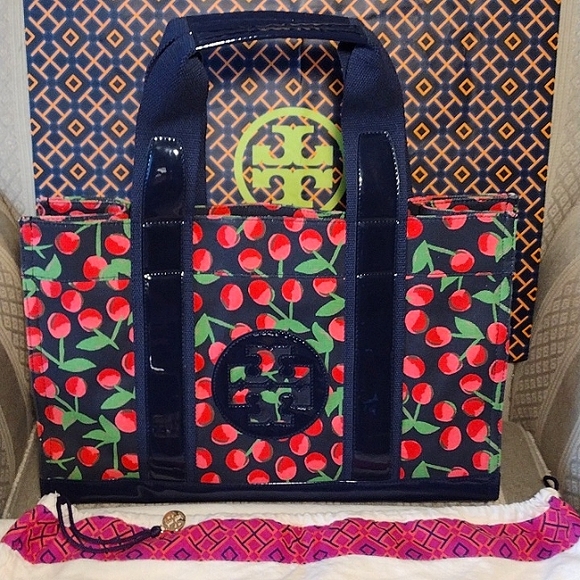 Tory Burch Handbags - HP🎉Rare Tory Burch 🍒Cherry Print Ella Tote